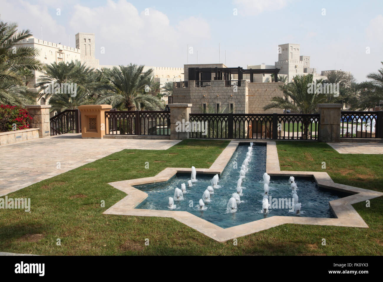 Il Madinat Jumeirah e complesso di hotel in Dubai è una destinazione di frequente per le conferenze internazionali, nonché nusiness travell Foto Stock
