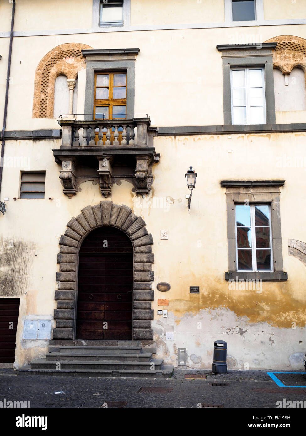 Facciata di edificio - Orvieto, Umbria, Italia Foto Stock