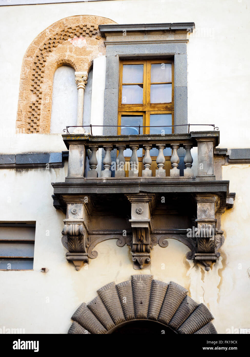 Facciata di edificio - Orvieto, Umbria, Italia Foto Stock