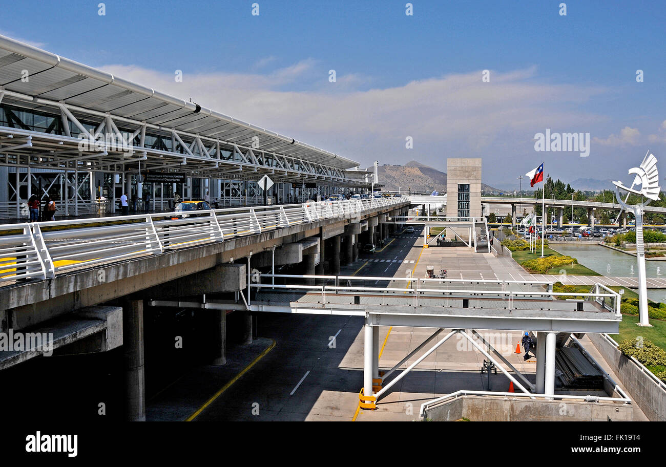 Arturo Benitez aeroporto internazionale di Santiago del Cile Foto Stock