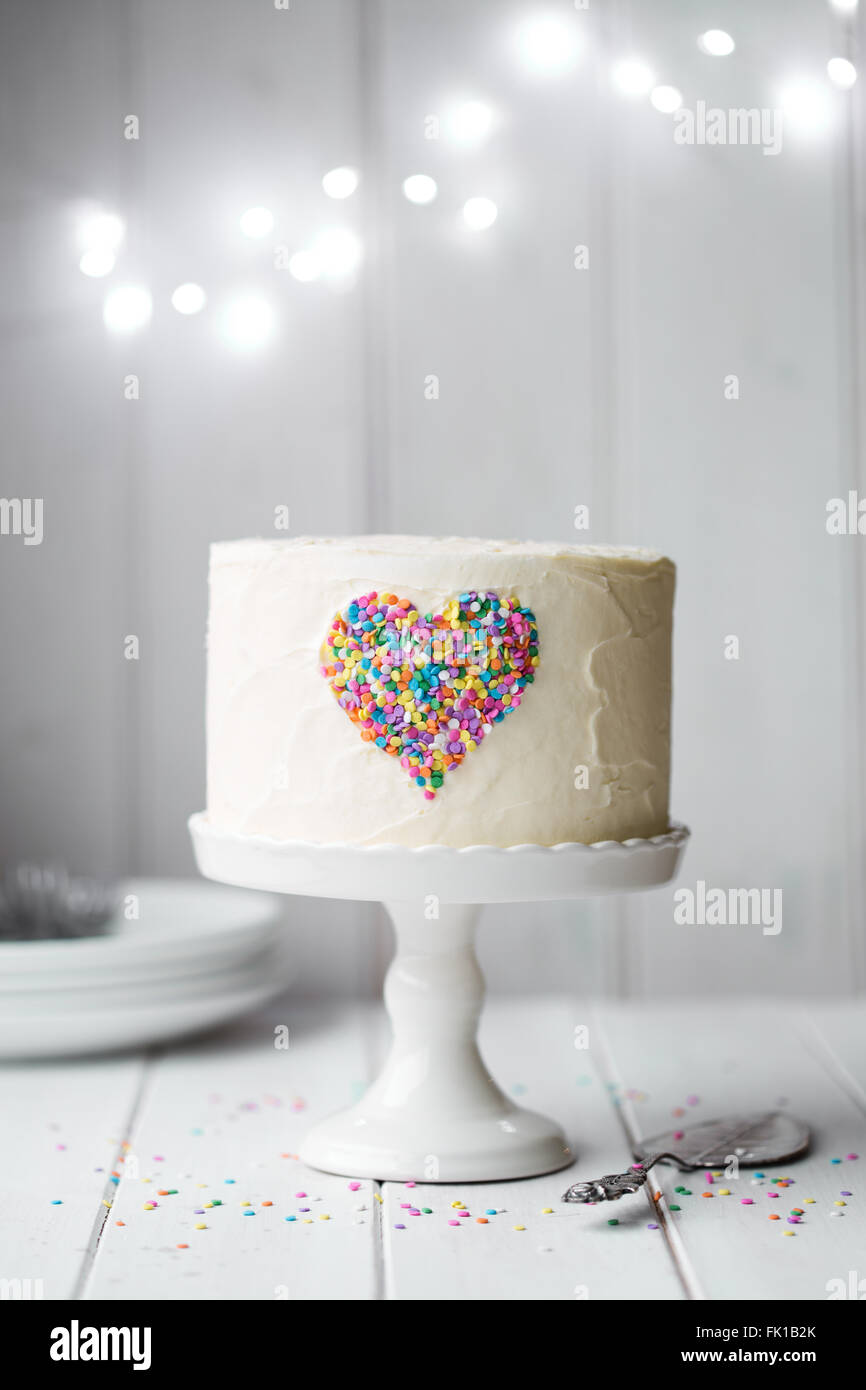 Torta del cuore Foto Stock