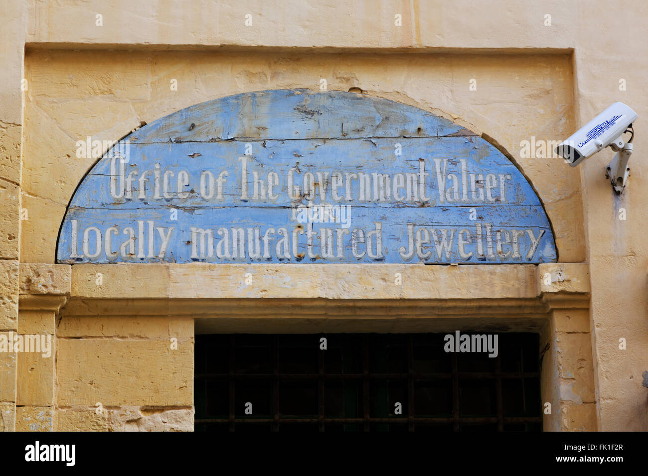 Ufficio del governo per il perito localmente fabbricato gioielli, Floriana,Valletta, Malta Foto Stock