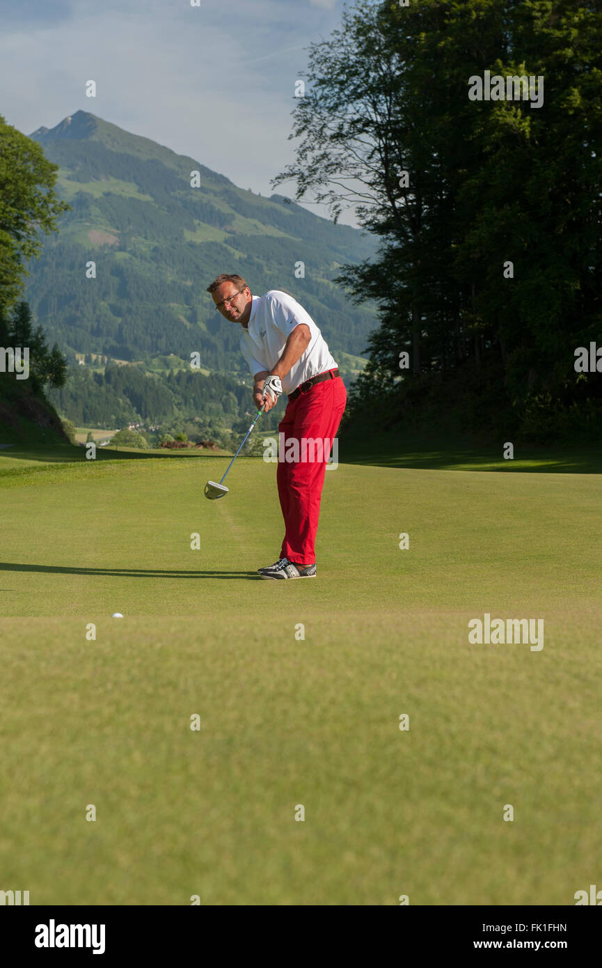 Grand Tirolia Golf & Ski Resort. Kitzbühel. Austria. Europa Foto Stock