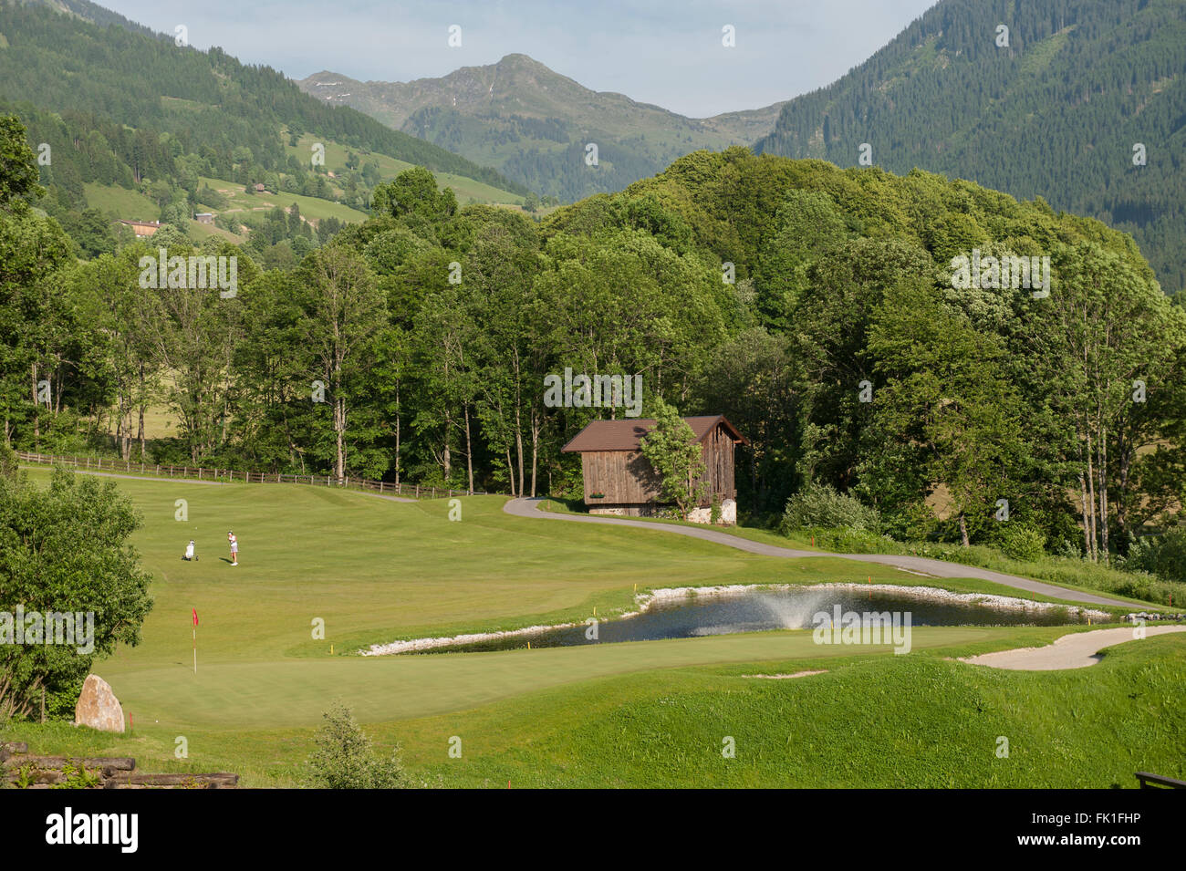Grand Tirolia Golf & Ski Resort. Kitzbühel. Austria. Europa Foto Stock