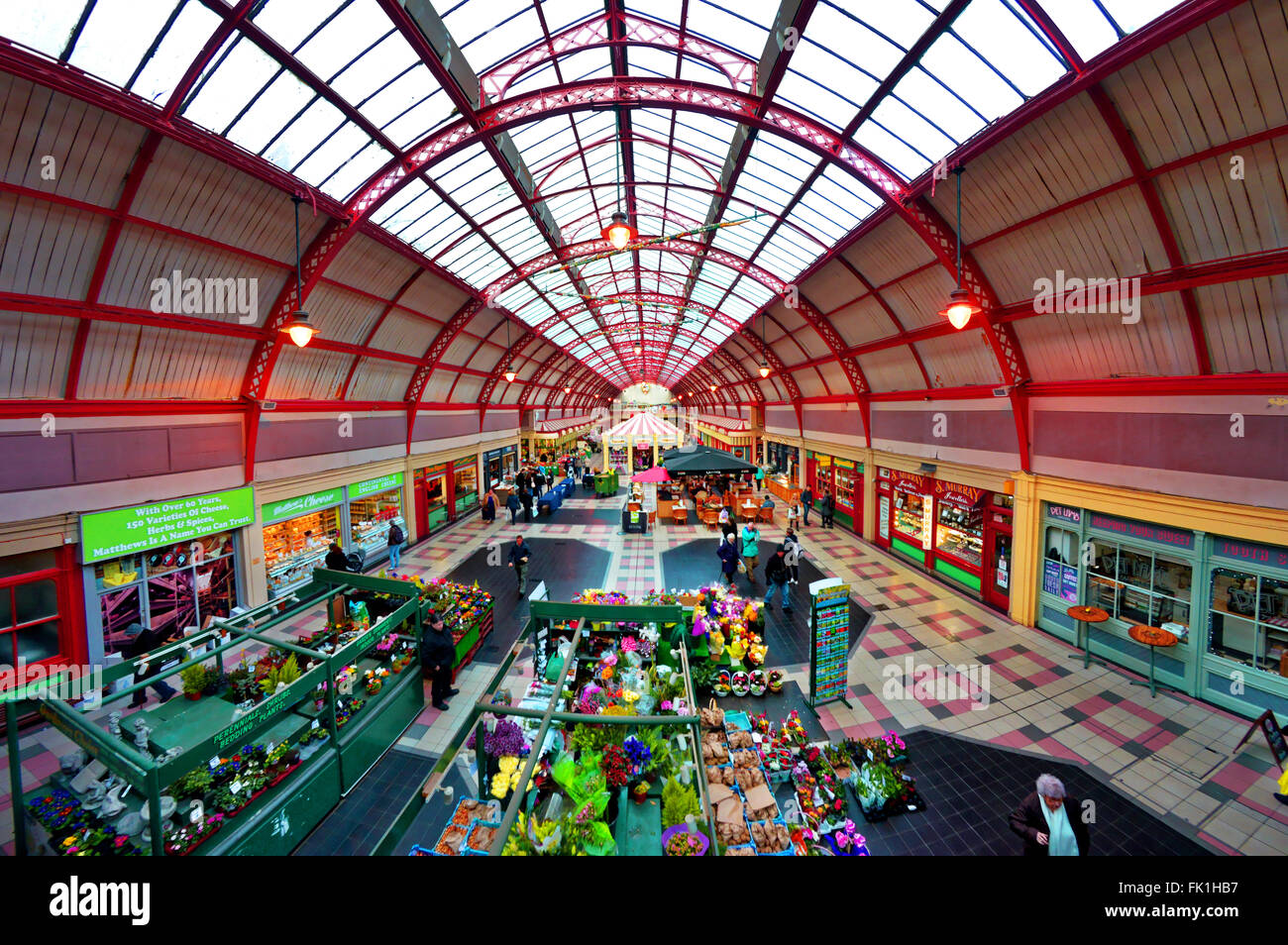 Mercato Grainger Newcastle upon Tyne Foto Stock