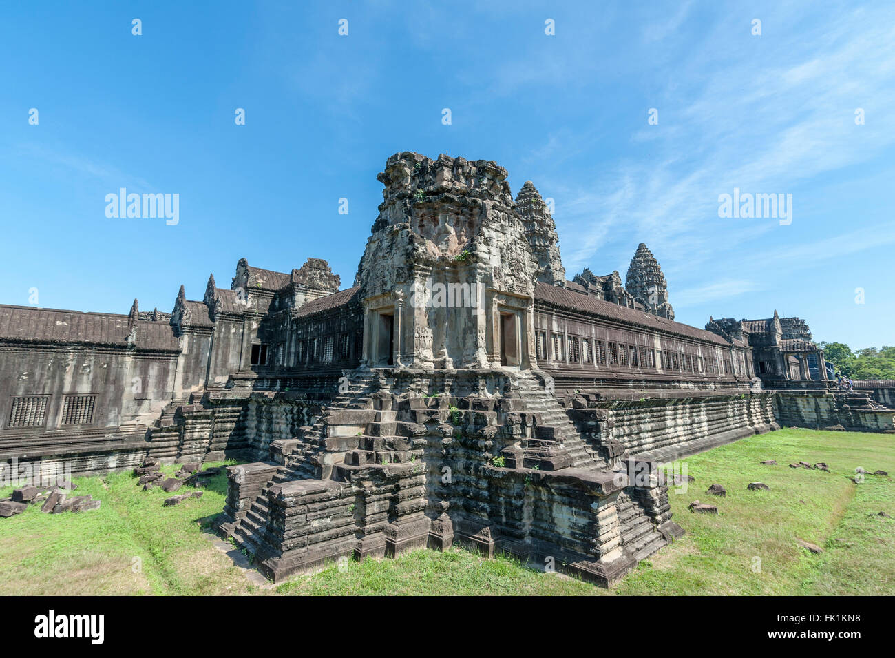 Area centro di Angkor Wat Foto Stock