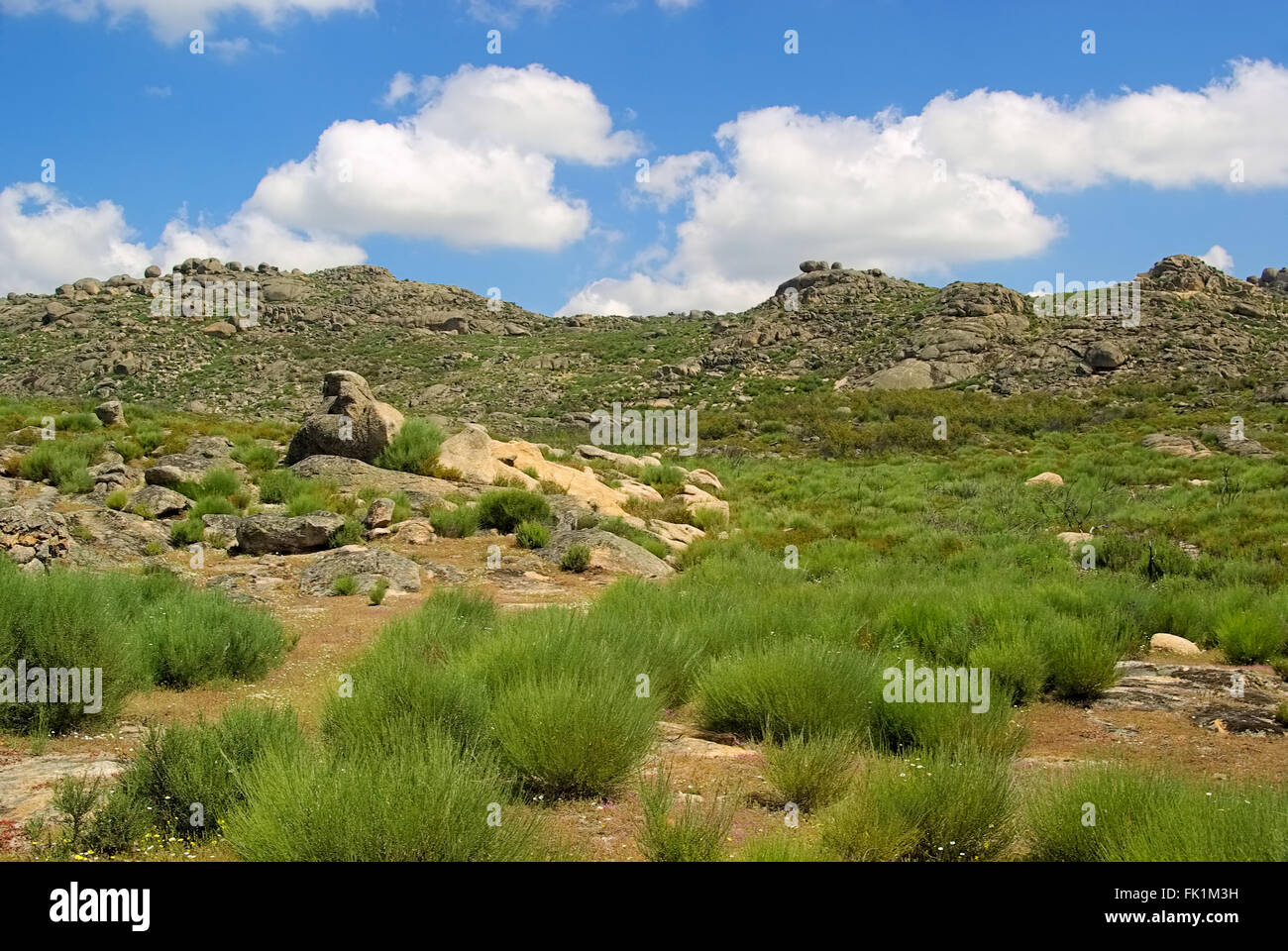 A Valencia De Alcantara Granitfelsenlandschaft - Valencia De Alcantara di roccia di granito paesaggio 23 Foto Stock