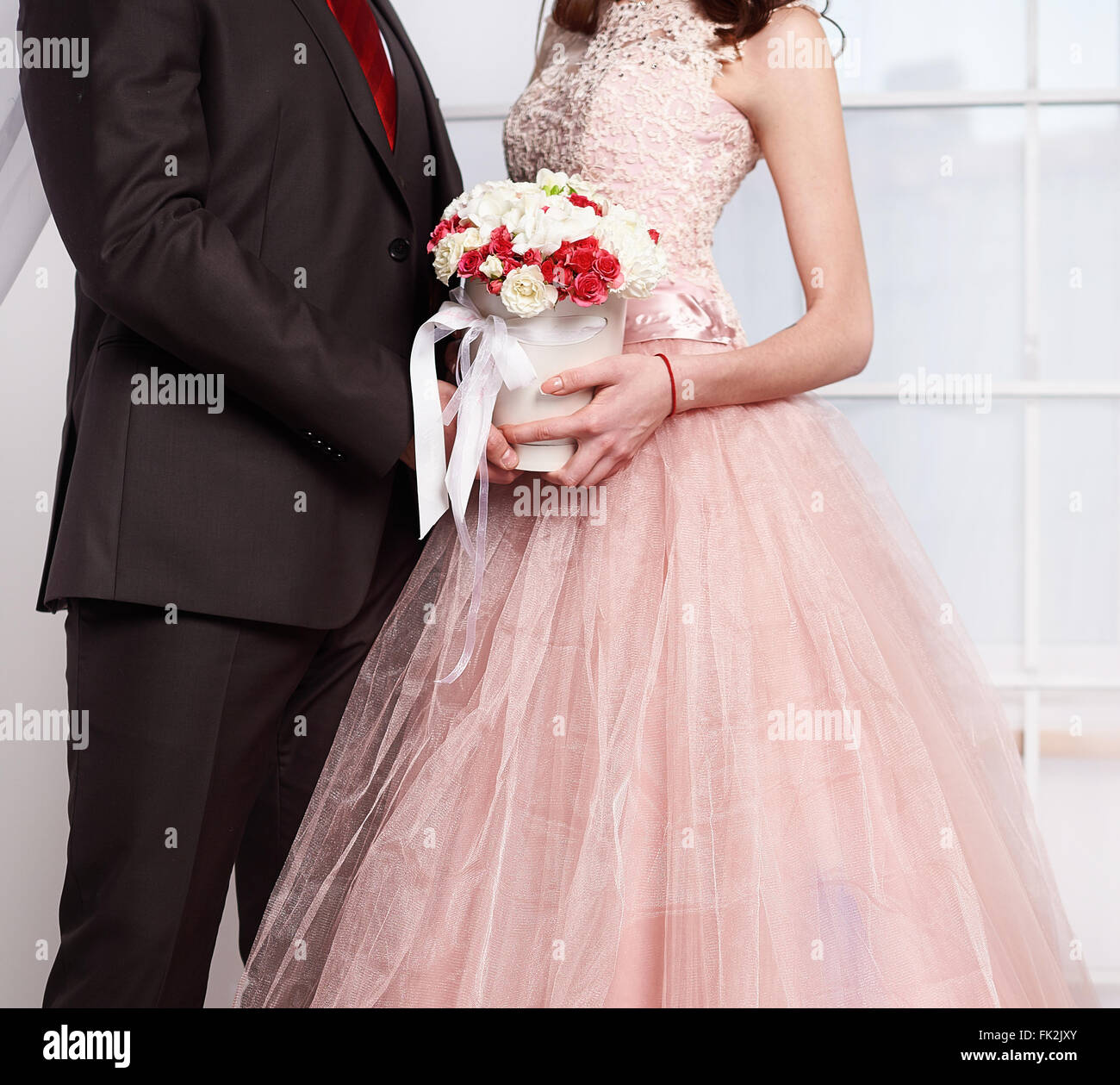 Sposa e sposo Foto Stock