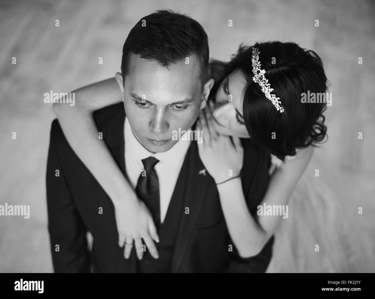 Sposa e sposo Foto Stock