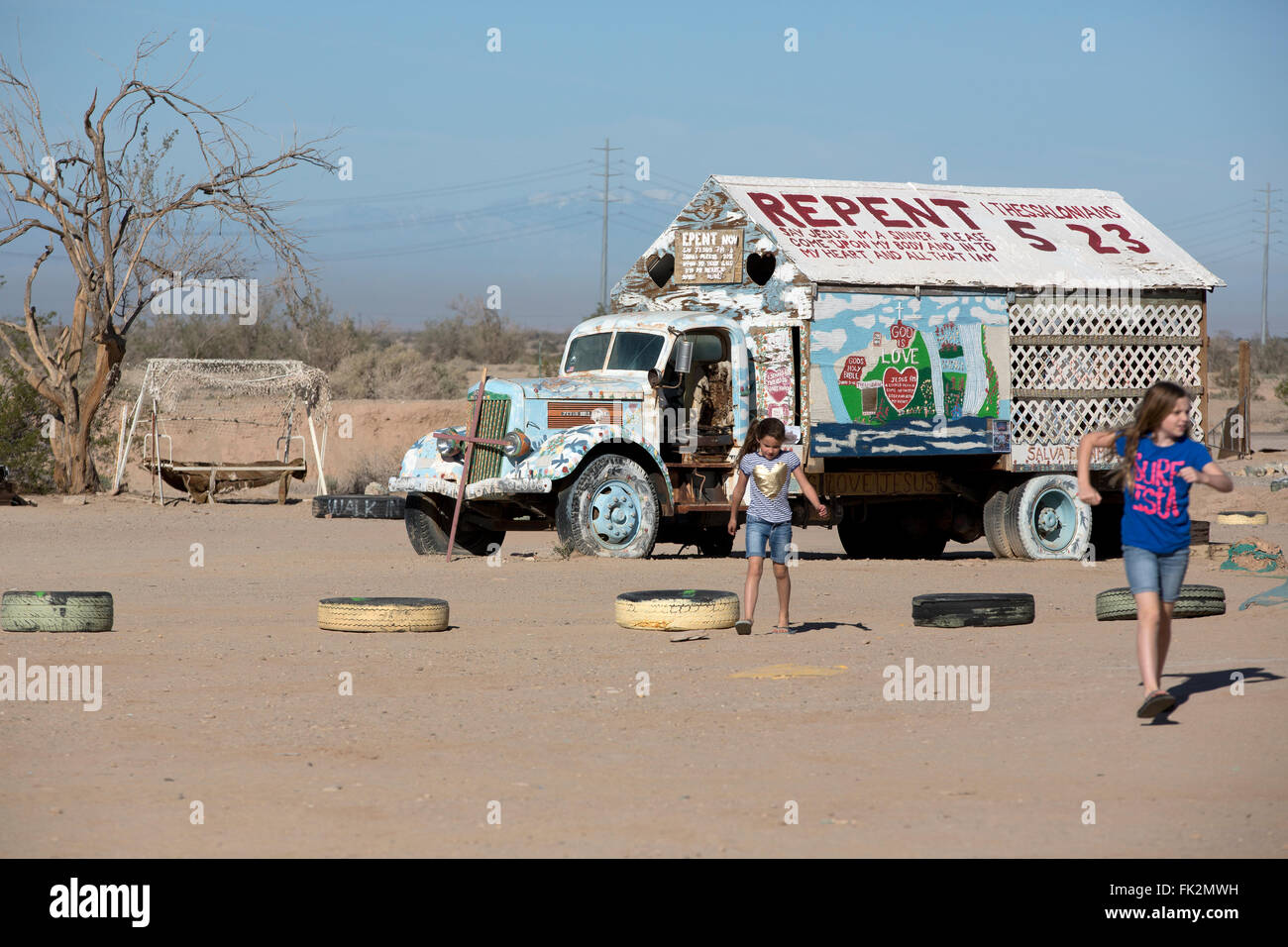 La salvezza di montagna, Niland, CALIFORNIA, STATI UNITI D'AMERICA Foto Stock