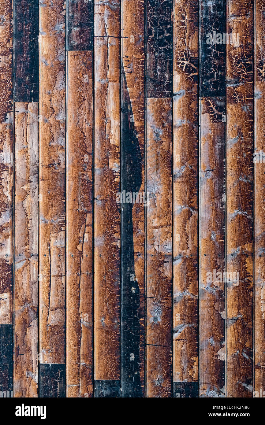 Sfondo di legno recuperato per un moderno aspetto rustico Foto Stock