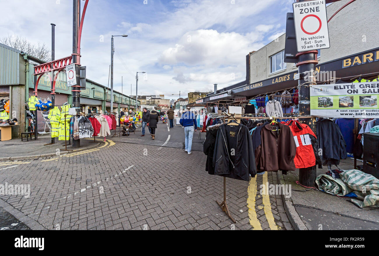 Il Barras mercato in Glasgow Scotland (Barrowland) Foto Stock