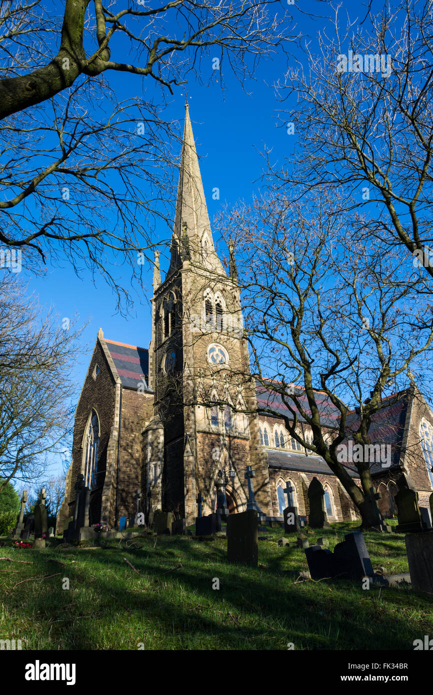 La Chiesa di San Tommaso, Church Street, Newhey, Greater Manchester, Regno Unito Foto Stock