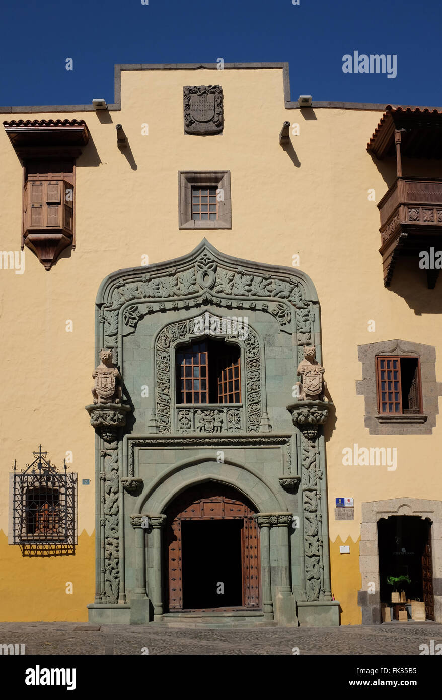 Casa de Colon, alla Biblioteca Colombina, Las Palmas de Gran Canaria, Isole canarie, Spagna Foto Stock