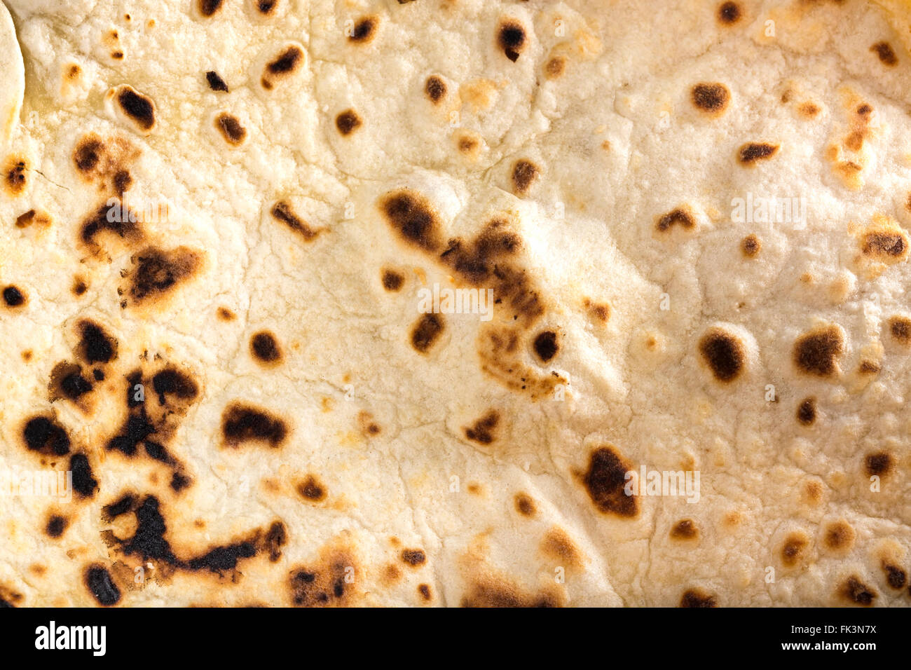 Tortilla avvolgere il pane.Close up texture Foto Stock