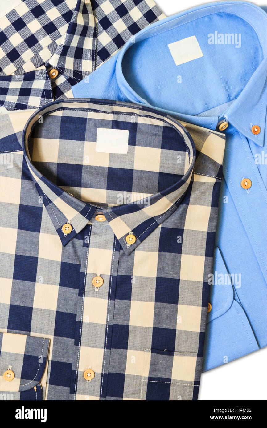 Fashion shirt su sfondo isolato con il percorso Foto Stock