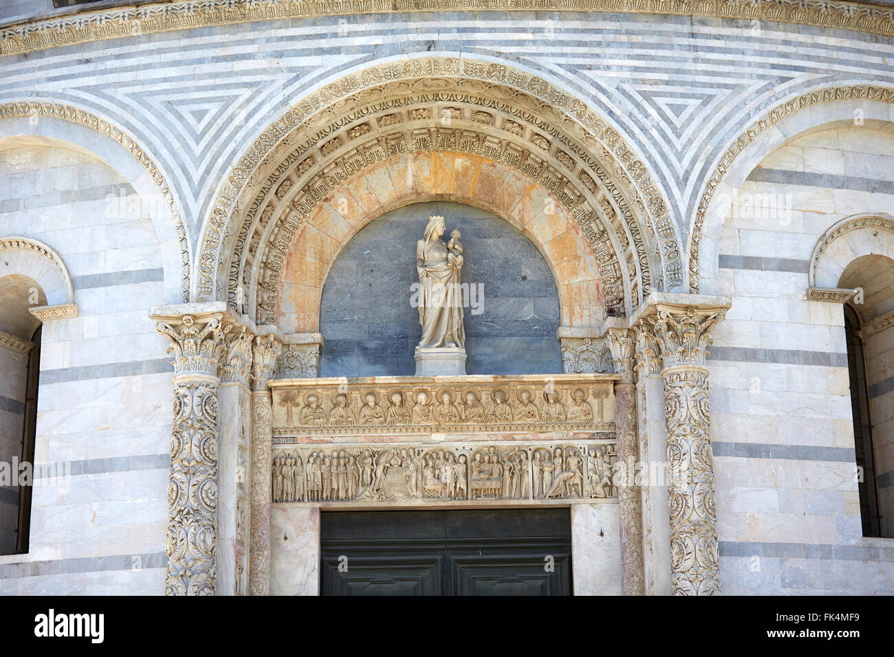 Italia Pisa architettura dettagli architettonici Foto Stock