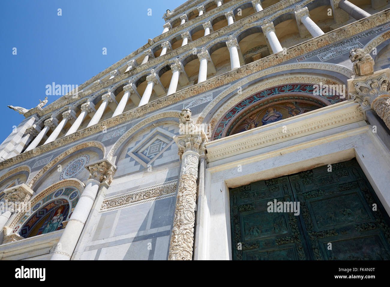 Italia Pisa architettura dettagli architettonici Foto Stock