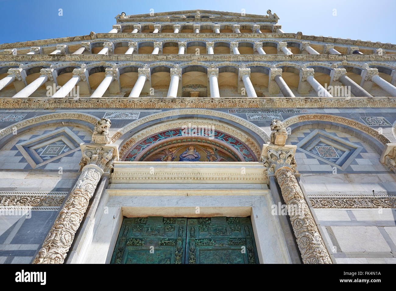 Italia Pisa architettura dettagli architettonici Foto Stock