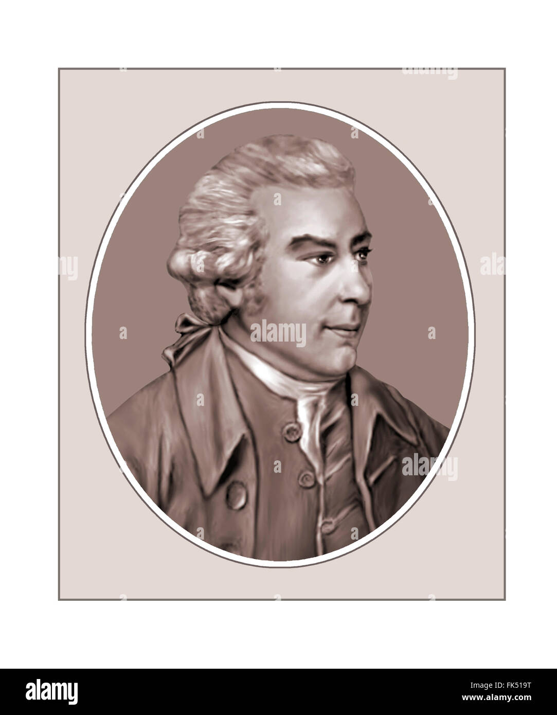 Joseph Banks, botanico, Explorer, Ritratto Foto Stock