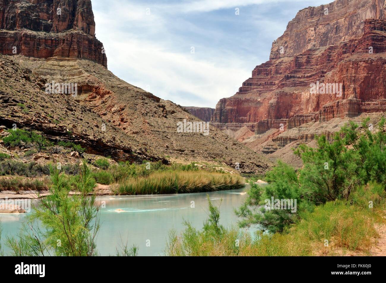 Piccolo Fiume Colorado e il Grand Canyon National Park, Arizona Foto Stock