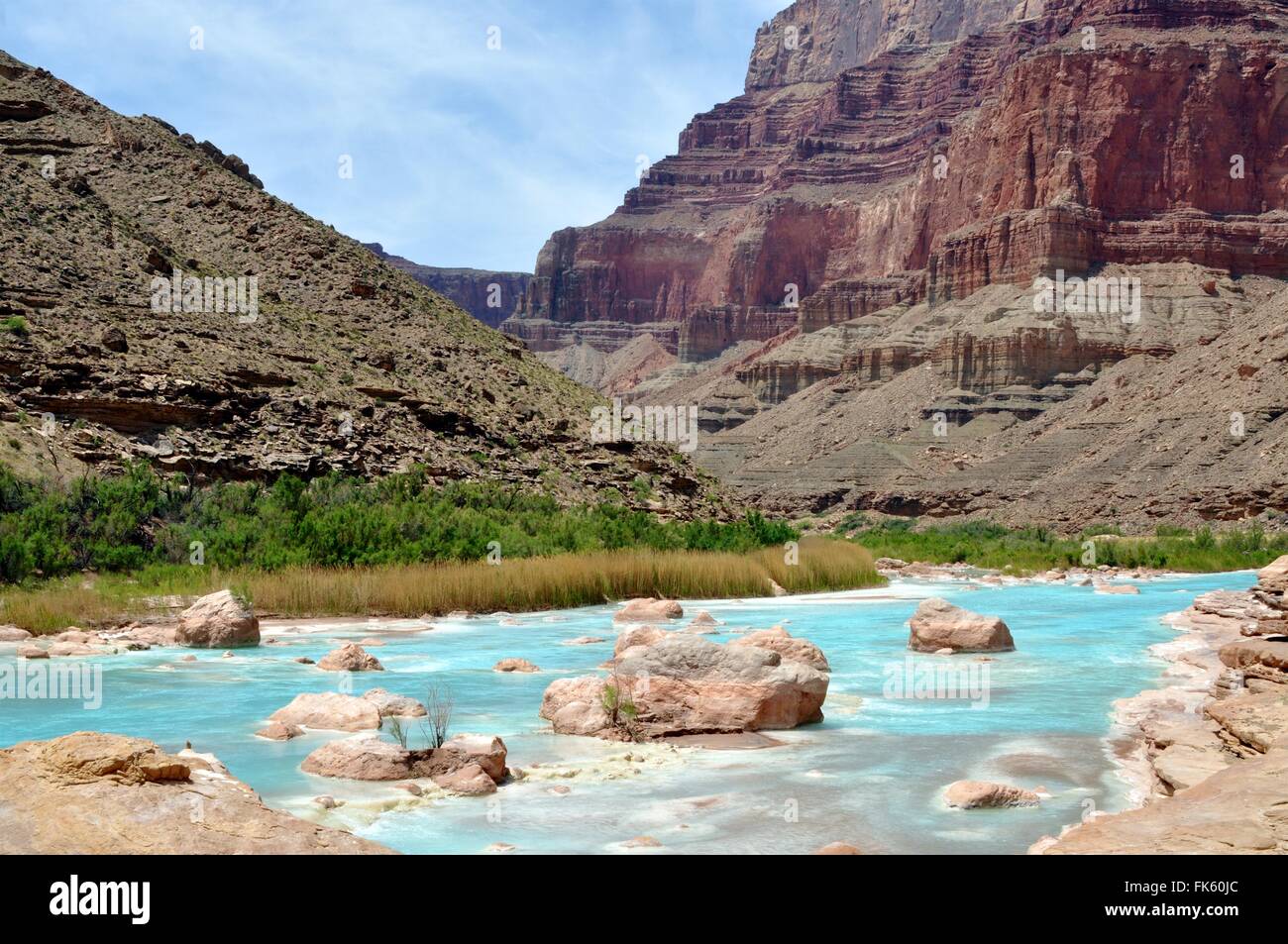 Piccolo Fiume Colorado e il Grand Canyon National Park, Arizona Foto Stock