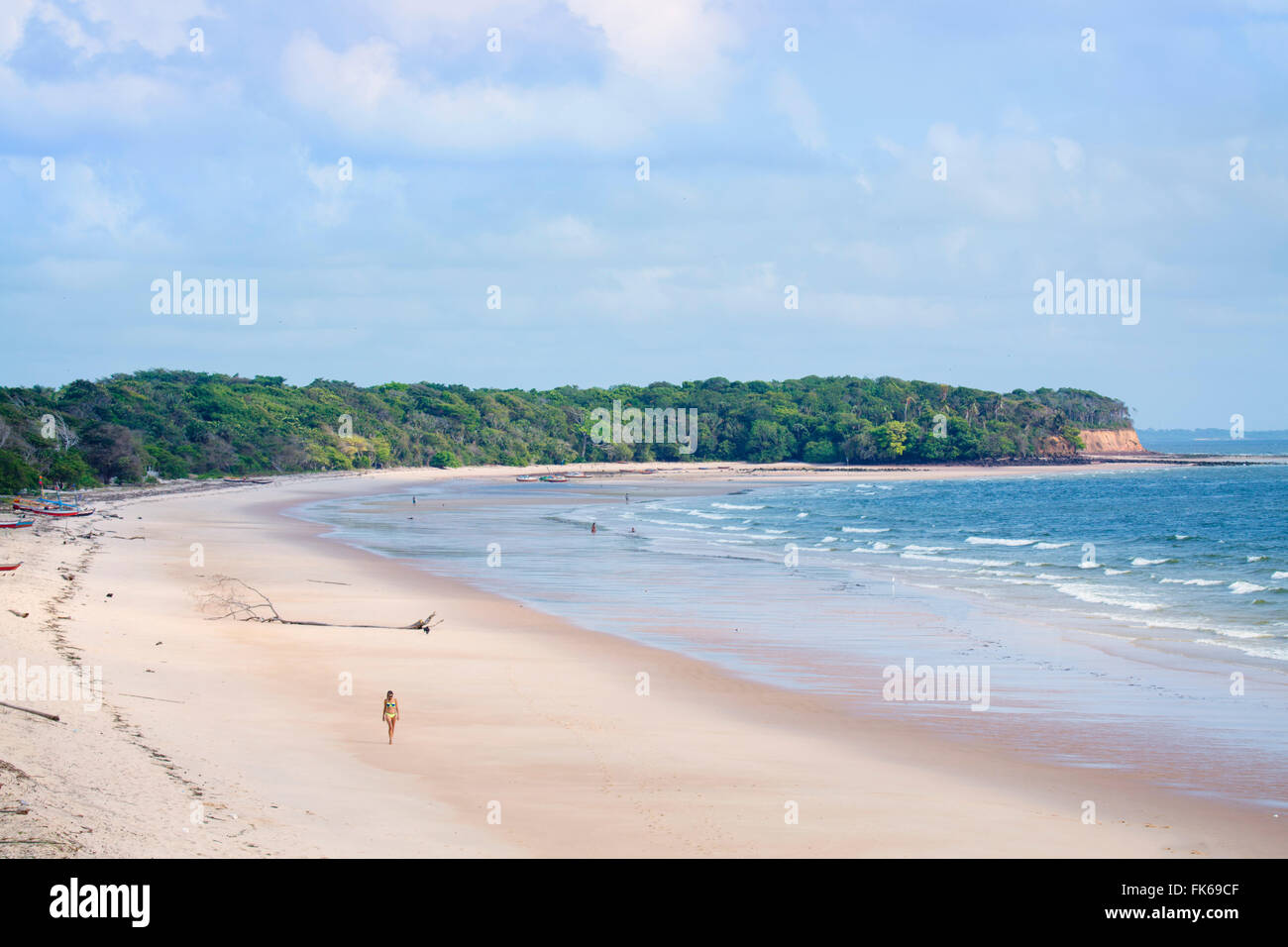 Joannes spiaggia (Praia de Joannes) sull isola di Marajo nell'Amazzonia brasiliana, Para, Brasile, Sud America Foto Stock
