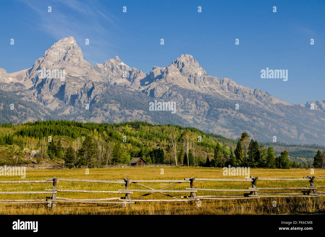 Il Parco Nazionale del Grand Teton, Wyoming negli Stati Uniti d'America, America del Nord Foto Stock