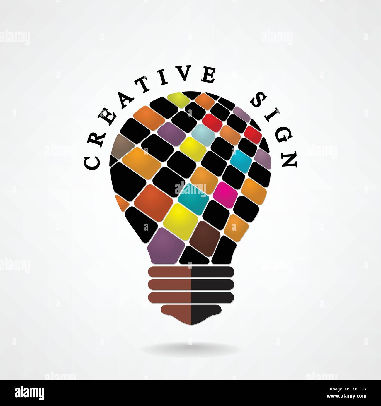 Creative lampadina luce Idea sfondo concetto ,design per poster flyer brochure coperchio ,business idea ,abstract background. Illustrazione Vettoriale
