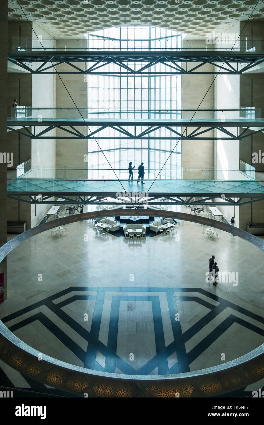 Interno del Museo di Arte Islamica di Doha in Qatar Foto Stock