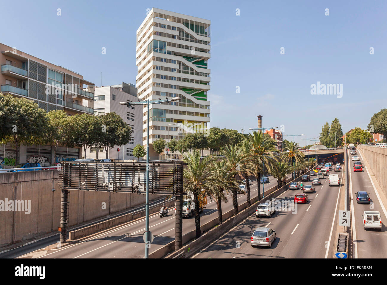 Torre Julià, da Pau Vidal, Sergi Pons e Ricard Galiana. Nou Barris di Barcellona. Foto Stock