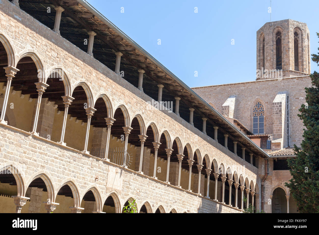 Reial Monestir de Santa Maria de Pedralbes. Barcellona. Foto Stock