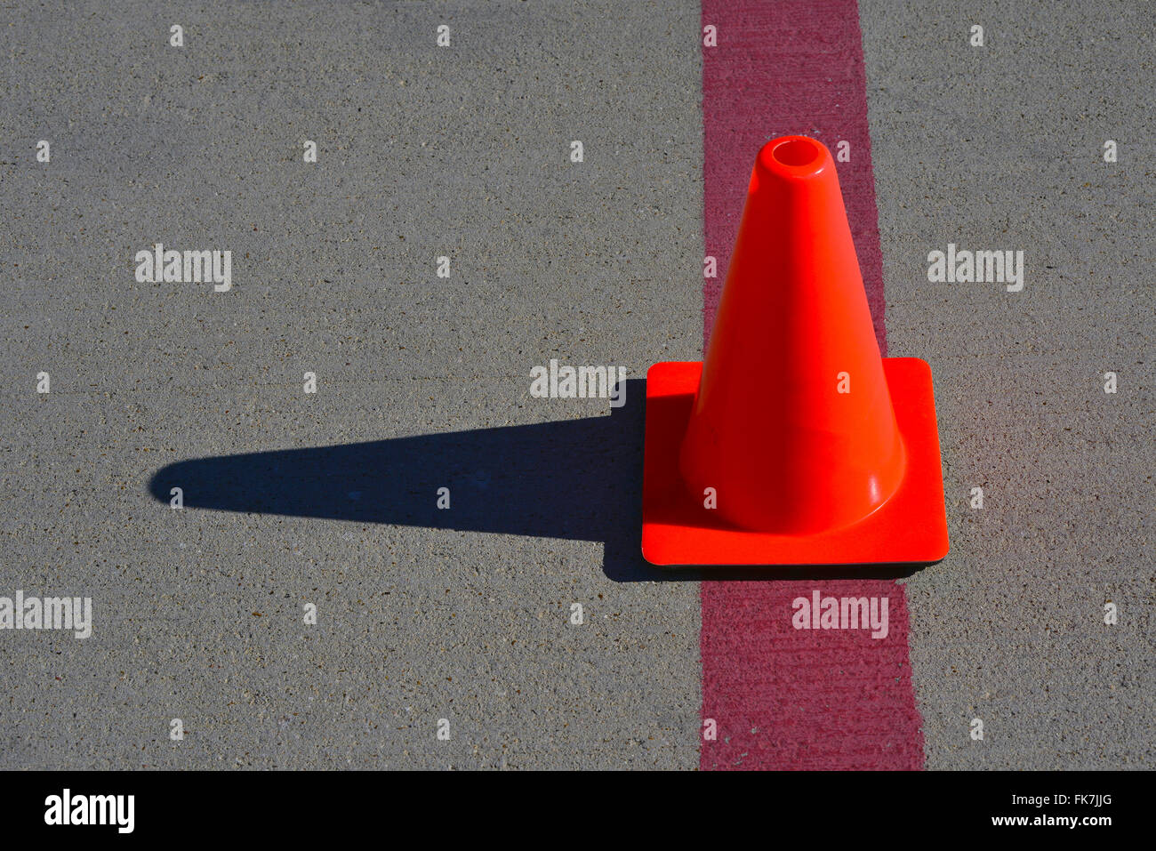 Indicatore arancione cono Foto Stock