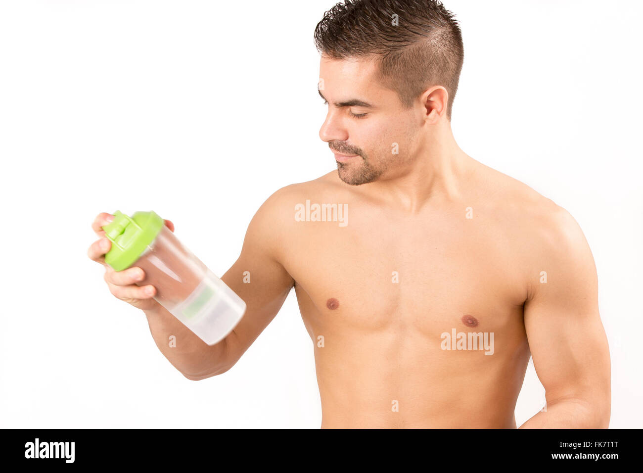 Protein Shake sport fitness uno stile di vita sano Foto Stock