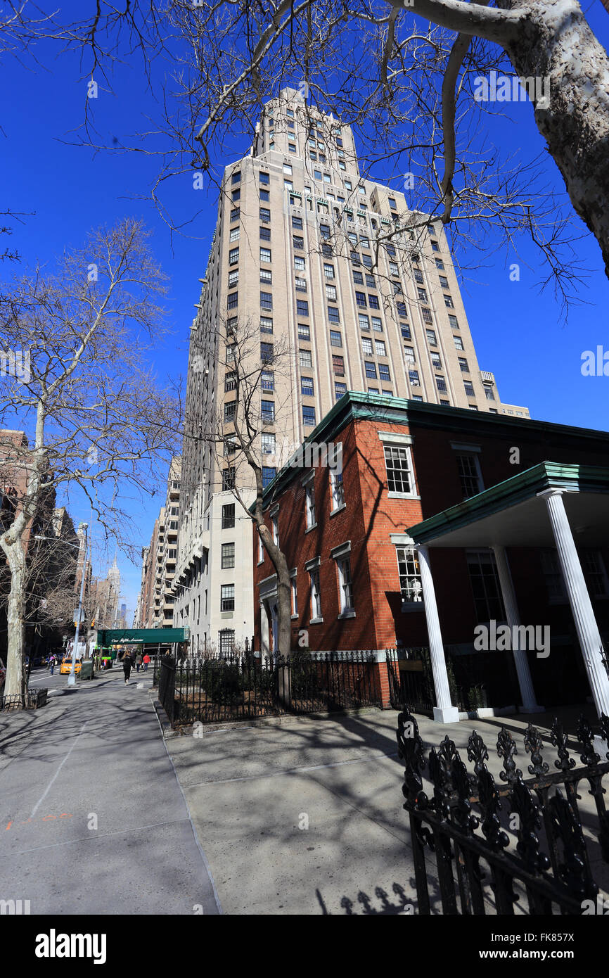 Una Quinta Avenue cooperativa edificio appartamento Greenwich Village Manhattan New York City Foto Stock