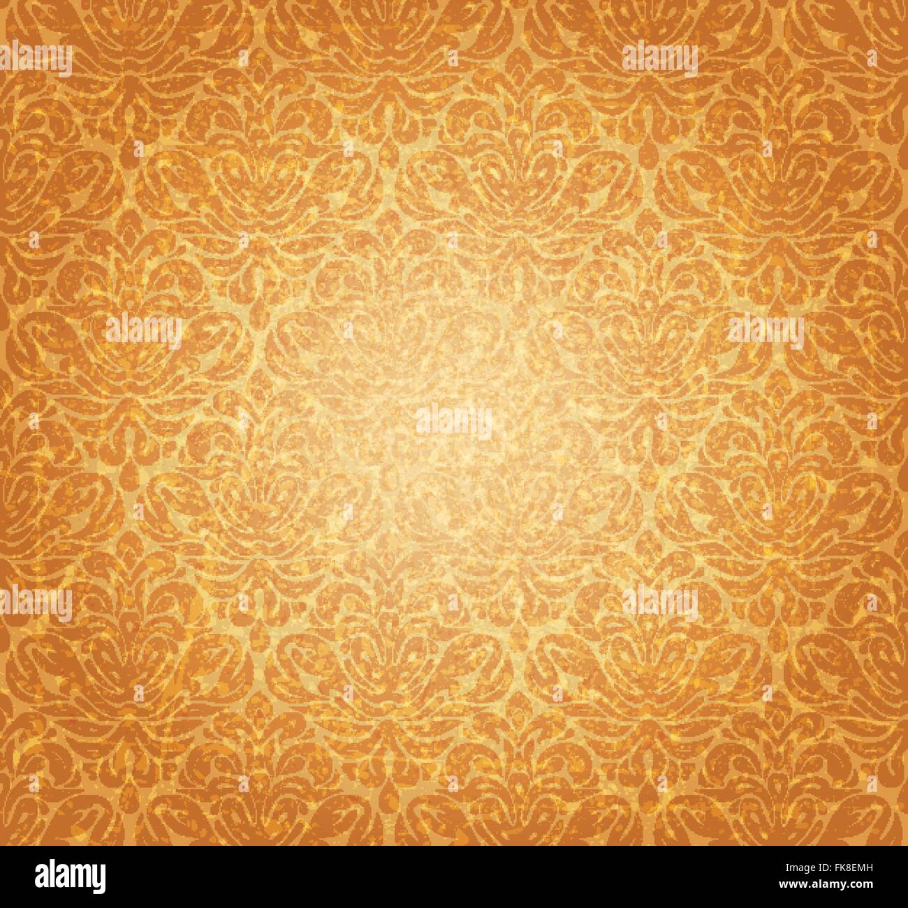 Ocra pallido vintage design sfondo wallpaper design Illustrazione Vettoriale