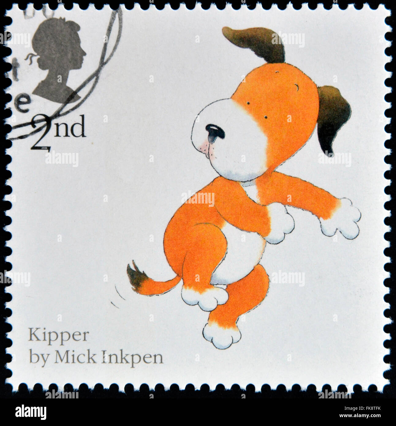 Regno Unito - circa 2006: un timbro stampato in Gran Bretagna dedicato ai racconti di animali, mostra Mark Inkpen 'Kipper' Foto Stock