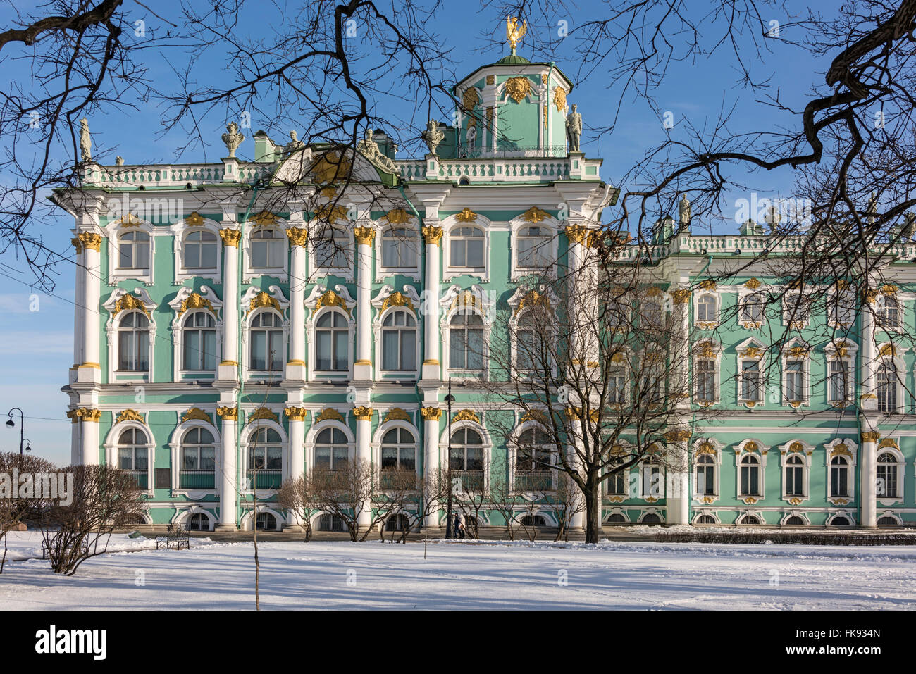 Palazzo d'inverno, San Pietroburgo, Russia Foto Stock