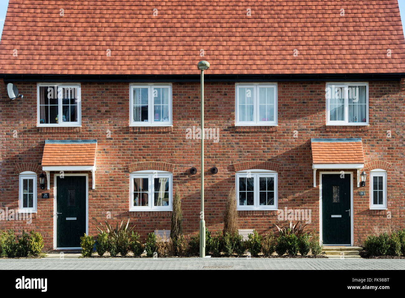 Casa di nuova costruzione di edifici. Bicester, Oxfordshire, Inghilterra Foto Stock