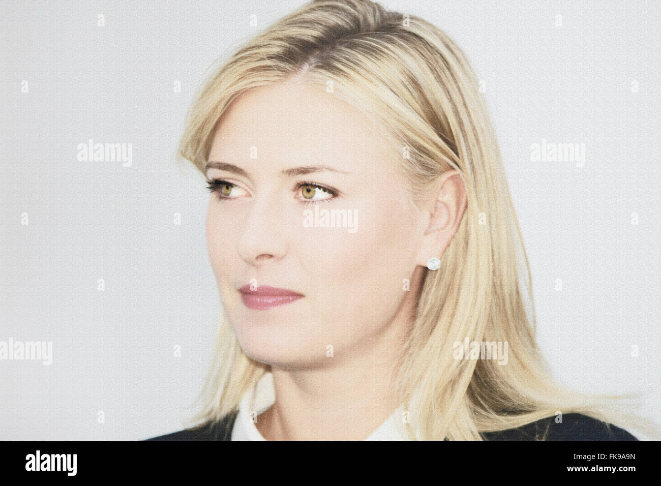 FILE: PIC La Qunita Hotel, California, Stati Uniti d'America. Marzo, 2015. Maria Sharapova - la stella del tennis presso l'Indian Wells torneo. Credito: Motofoto/Alamy Live News Foto Stock