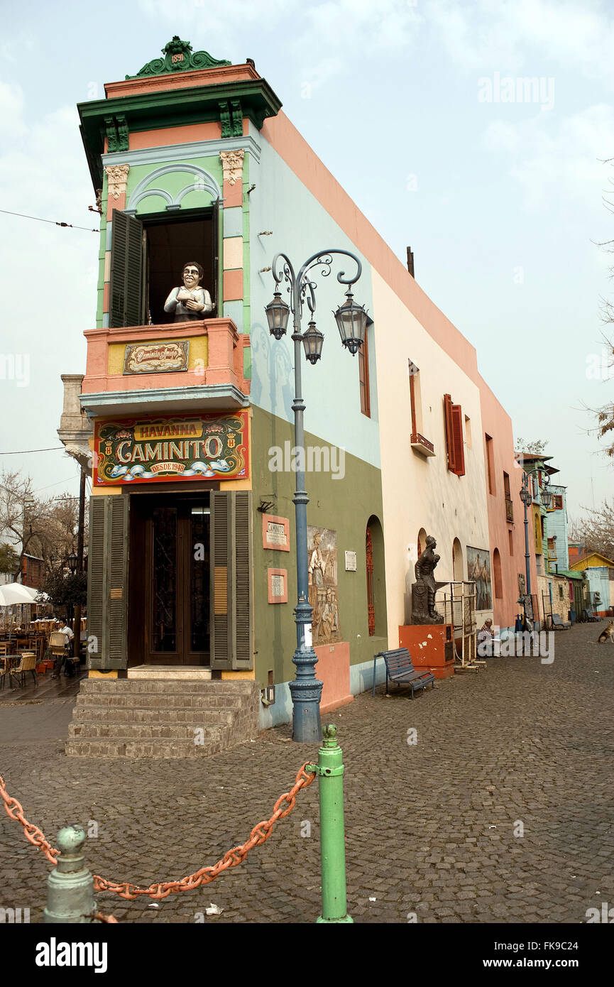 Caminito Street - Open Air Museum - La Boca neighborhood Foto Stock