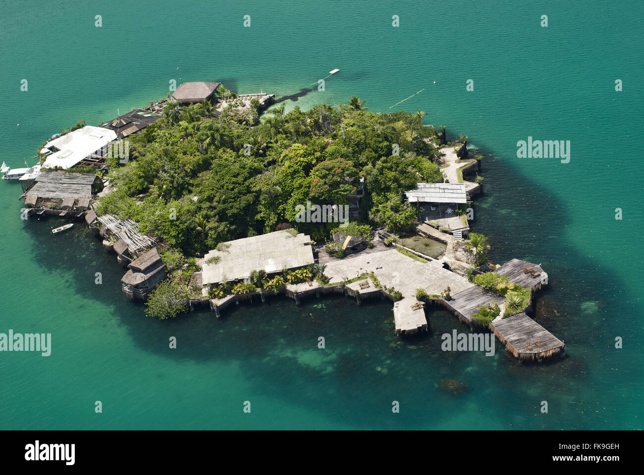 Vista aerea di Ilha do Breu Foto Stock