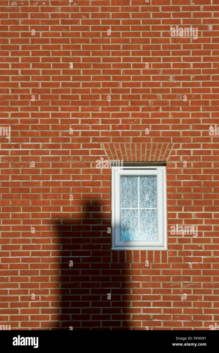 Casa di nuova costruzione astratta. Bicester, Oxfordshire, Inghilterra Foto Stock