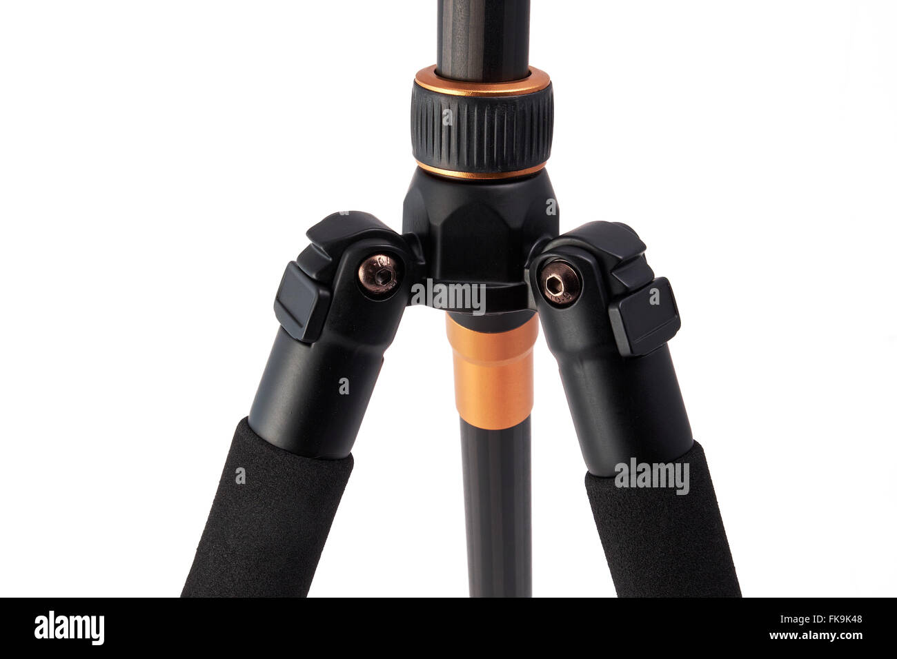 La gamba del treppiede pieghevole gambe del sistema isolato con la schiuma di una gamba è staccabile Foto Stock