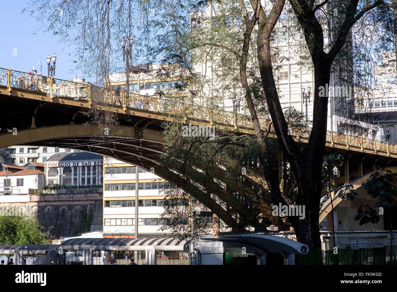 Viadotto Santa Iphigenia nel centro della città Foto Stock