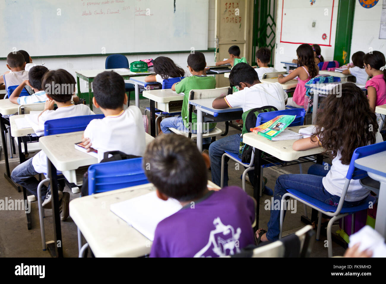 Classe a scuola pubblica Raimundo Pimentel Foto Stock