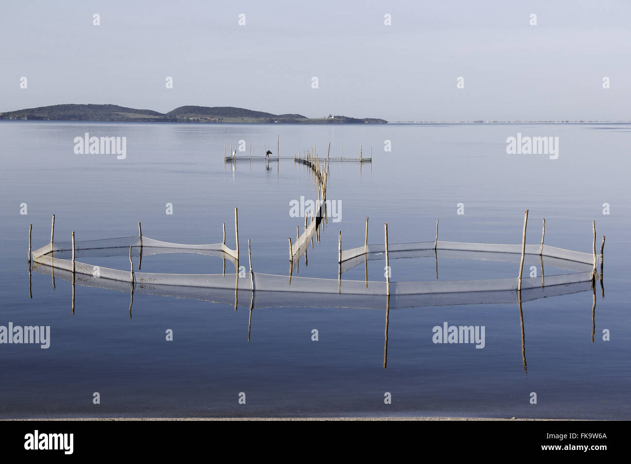 La pesca corral a Rio de Janeiro costa nella regione dei Laghi Foto Stock