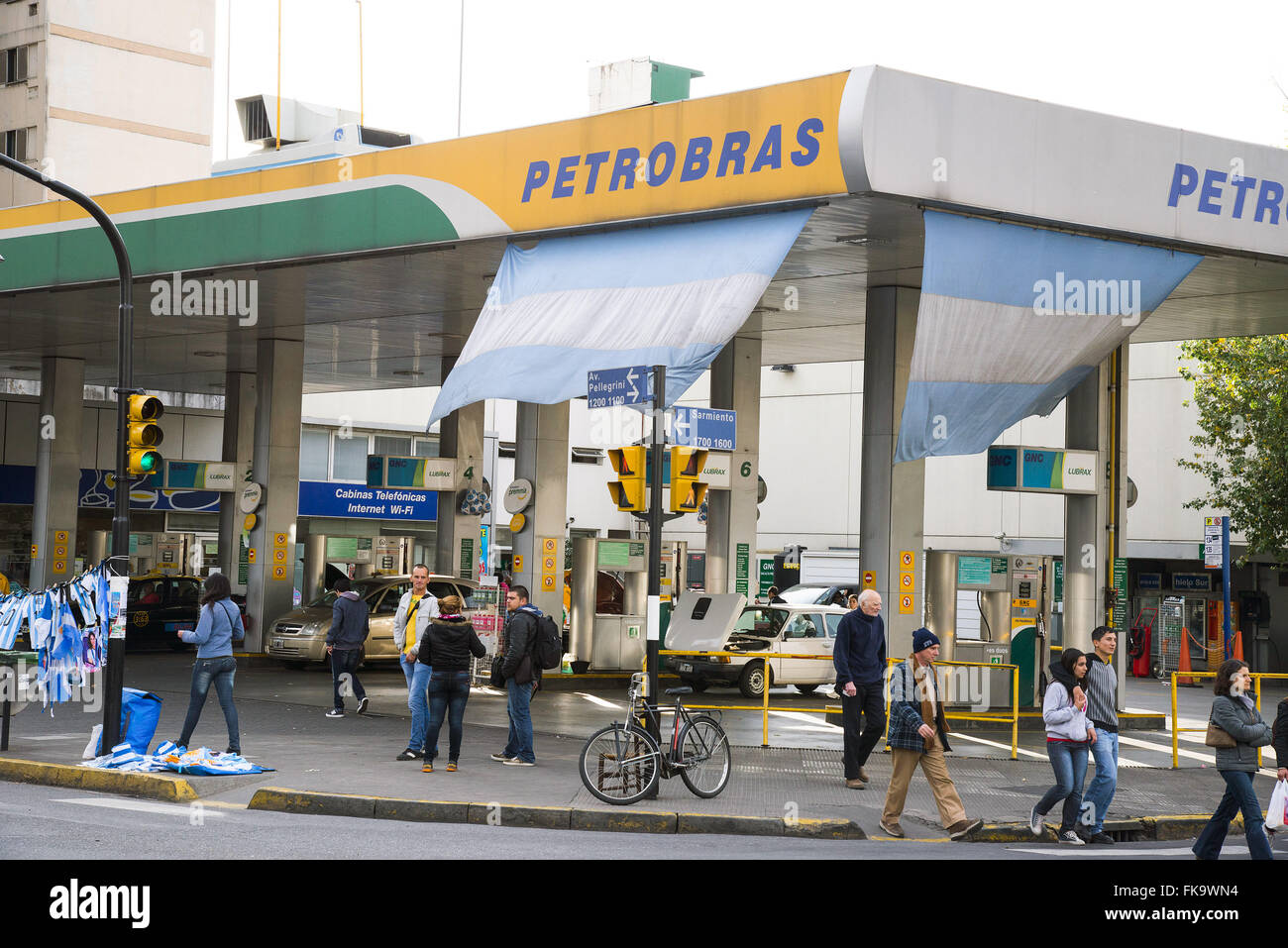 Tour di carburante PETROBRAS Foto Stock