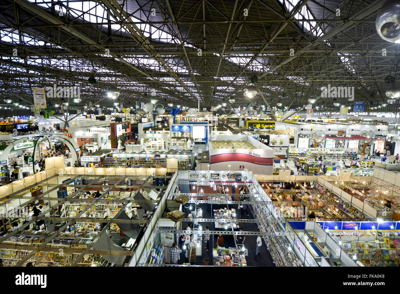 22A, Â ª Biennale Internazionale del Libro di Sao Paulo in Fiera Padiglione Anhembi Foto Stock