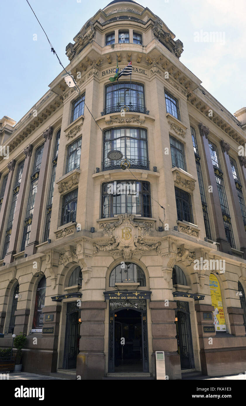 La facciata della CCBB Centro Culturale Banca del Brasile nel centro storico della capitale Foto Stock